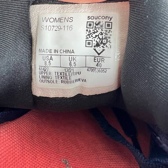 Saucony Ride 15 Sneakers Women's 8.5 Blue Running Athletic Shoes S10729-116 - Picture 11 of 11